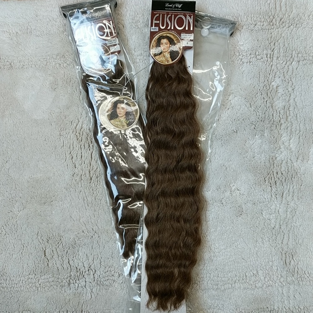 Fusion Remy loose wave human hair extensions 180